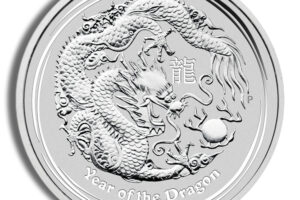 2012 Kilo Australia Silver Lunar Dragon BU - Series II