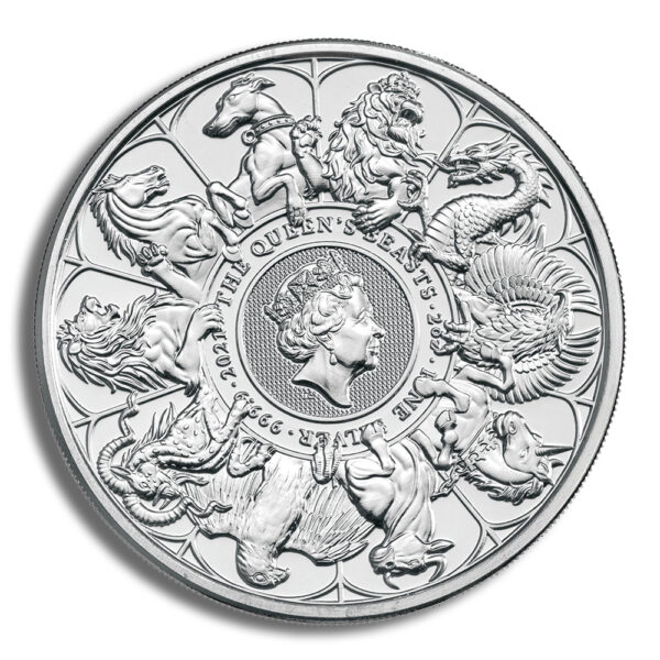 2021 2 oz Silver Great Britain Queen's Beasts - Completer