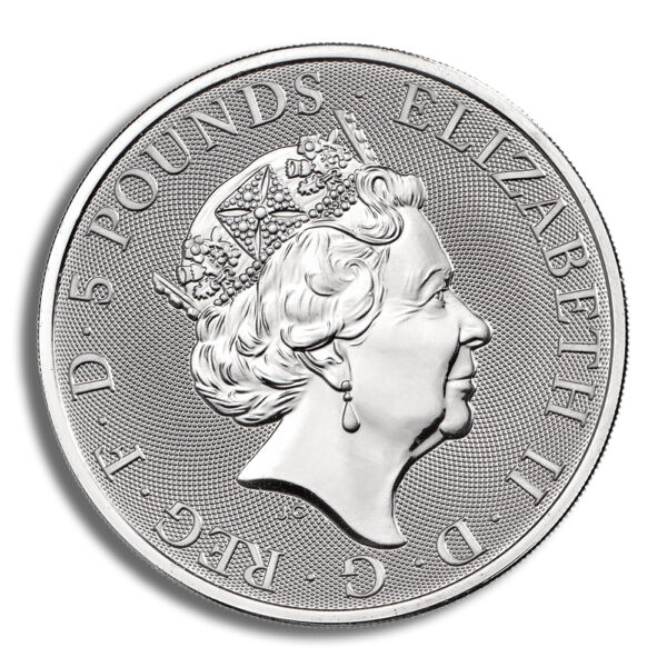 2021 2 oz Silver Great Britain Queen's Beasts - Completer - Image 2