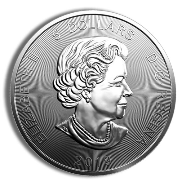2019 1 oz Canadian Predator Series Grizzly Bear Silver Coin - Image 2