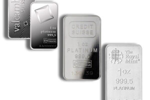 1 oz Platinum Bar - Brand Varies (Not in Card)