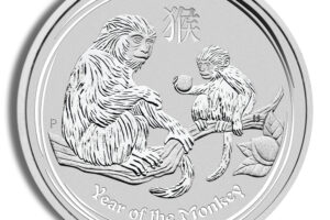 2016 1/2 oz Australia Silver Lunar Monkey BU - Series II