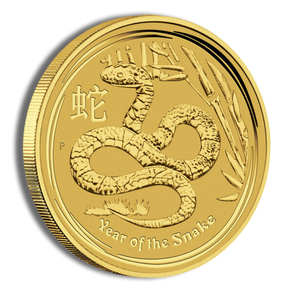 2013 1/2 oz Australia Gold Lunar Snake BU - Series II - Image 3