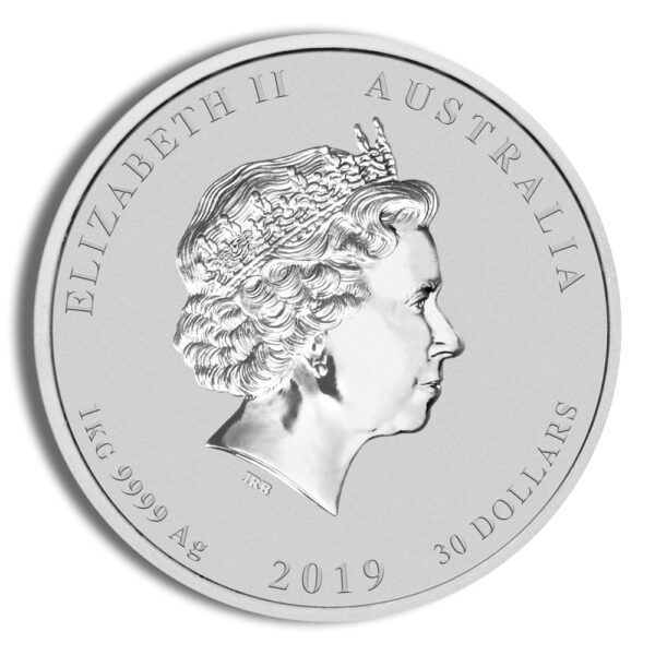 2019 Kilo Australia Silver Lunar Pig BU - Series II - Image 2