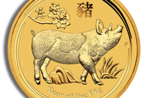 2019 1 oz Australia Gold Lunar Pig BU - Series II