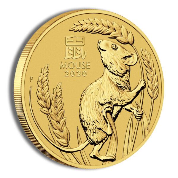 2020 1/20 oz Australia Gold Lunar Mouse BU - Series III - Image 3