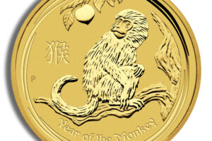 2016 1/20 oz Australia Gold Lunar Monkey BU - Series II