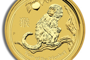 2016 1/4 oz Australia Gold Lunar Monkey BU - Series II