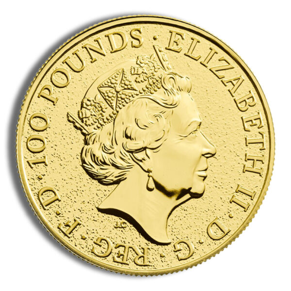 2018 1 oz Great Britain Queen's Beast Gold Coin - Bull - Image 2
