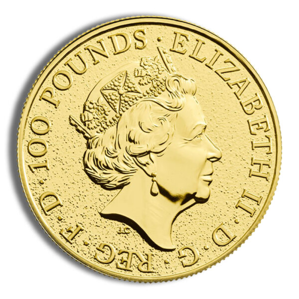 2019 1 oz Great Britain Queen's Beast Gold Coin - Yale - Image 2