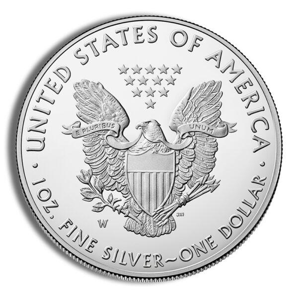 2020-W Proof Silver Eagle with Box & COA - Image 3