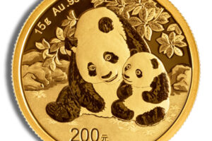 15 gram China Gold Panda - BU - Unsealed (Year Varies)
