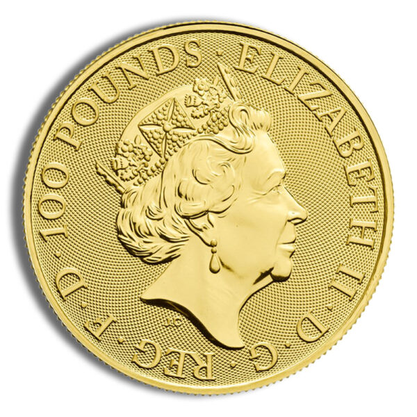 2018 1 oz Great Britain Queen's Beast Gold Coin - Unicorn - Image 2