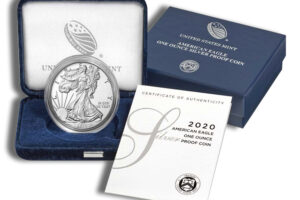 2020-W Proof Silver Eagle with Box & COA