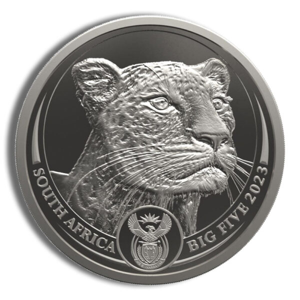 2023 1 oz Platinum South African Big 5 Leopard Coin - Proof