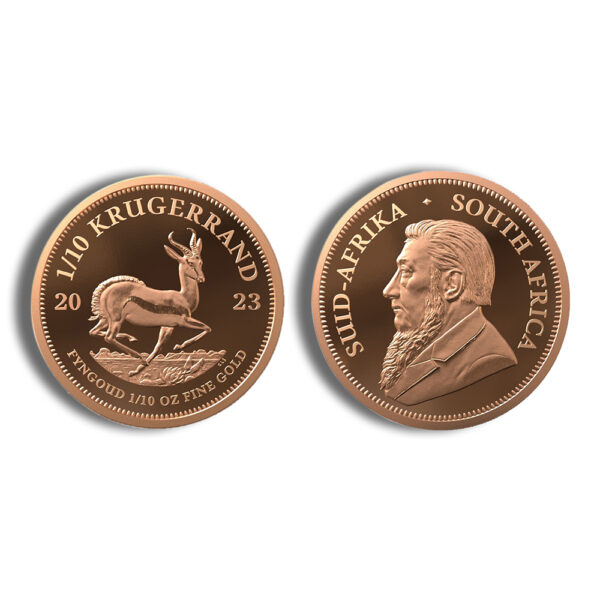 2023 2-Coin Gold South African Krugerrand & Big 5 Leopard Set - Proof - Image 2
