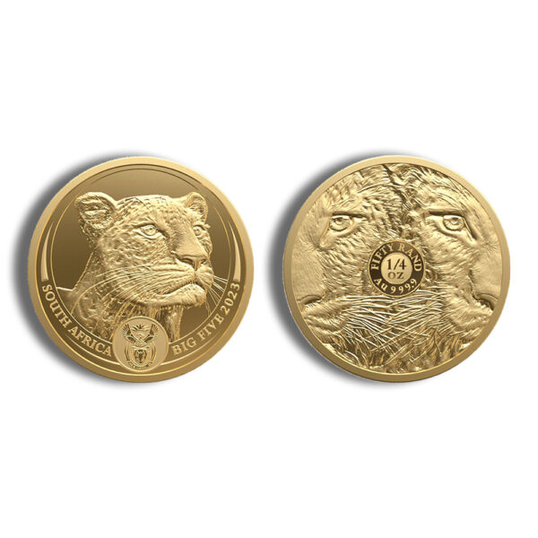 2023 2-Coin Gold South African Krugerrand & Big 5 Leopard Set - Proof - Image 3