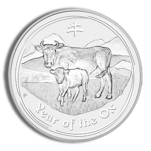 2009 1/2 oz Australia Silver Lunar Ox BU - Series II