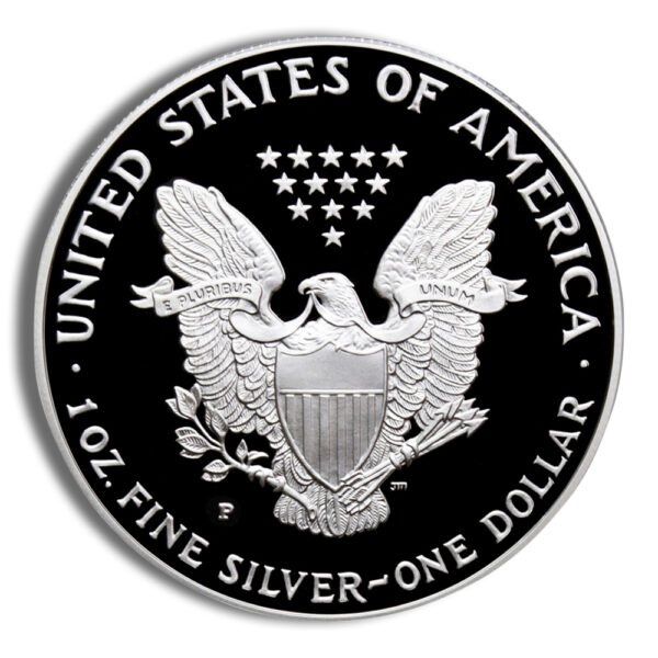 1998-P Proof Silver Eagle with Box & COA - Image 3