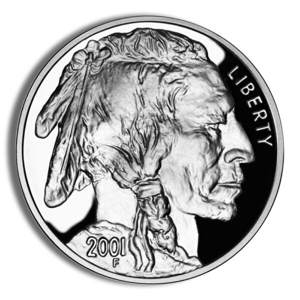 2001-P $1 Silver Buffalo Commem - Proof (w/Box & COA) - Image 2