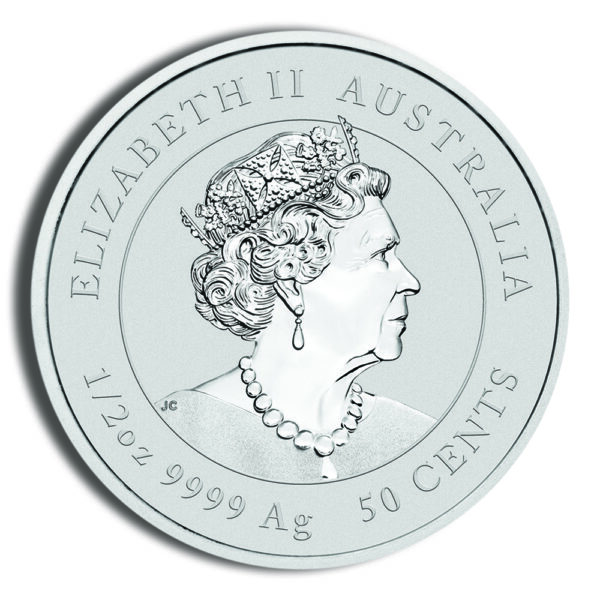 2020 1/2 oz Australia Silver Lunar Mouse BU - Series III - Image 2