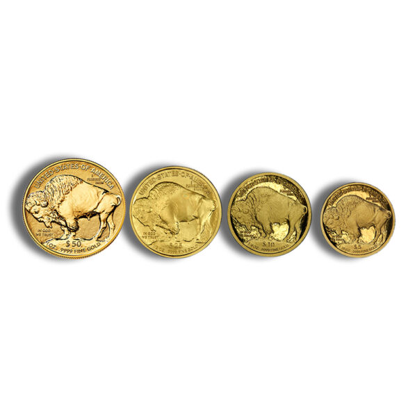 2008-W Proof Gold Buffalo Four Coin Set  (w/Box & COA) - Image 2