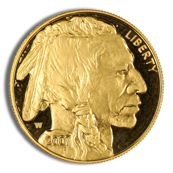 2007-W 1 oz Proof Gold Buffalo (w/Box & COA) - Image 2