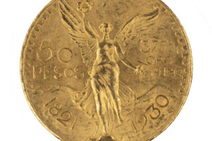 1930 Mexico Gold 50 Peso AU