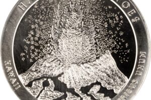 2012 5 oz ATB Hawaii Volcanoes Silver Coin - BU