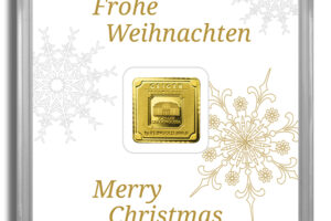 1 gram Gold Bar - Geiger (Christmas Assay)