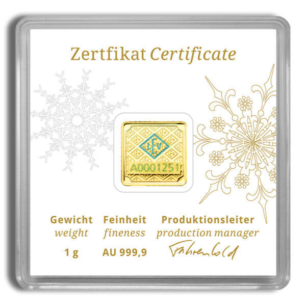 1 gram Gold Bar - Geiger (Christmas Assay) - Image 2