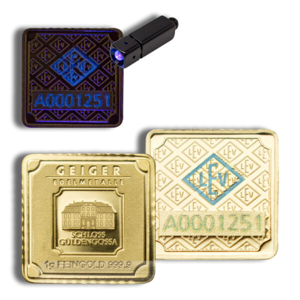 1 gram Gold Bar - Geiger (Christmas Assay) - Image 3