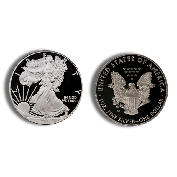 2011 American Silver Eagle 5 Coin Anniversary Set w/ Box & COA - Image 4