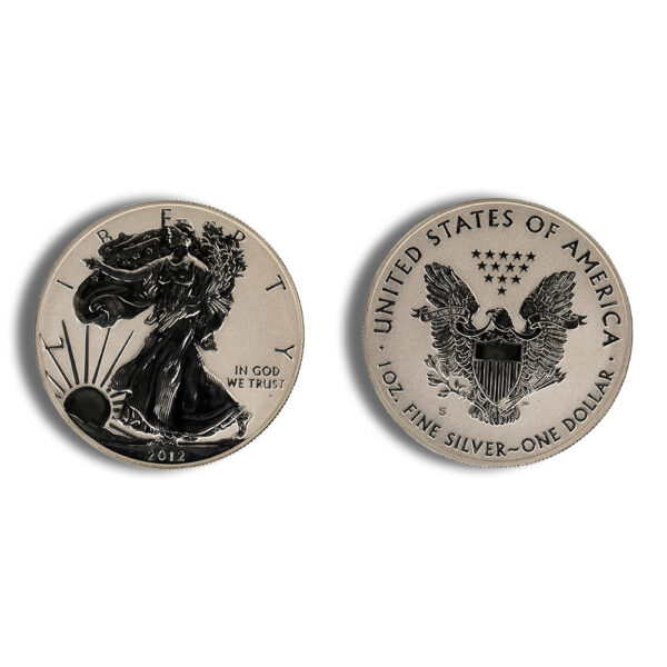 2012-S 2-Coin Silver Eagle 75th Anniversary San Francisco Set - Image 3