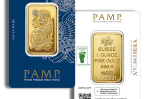 1 oz Gold Bar - PAMP Fortuna (Carded)