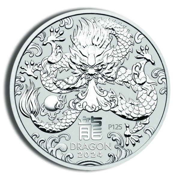 2024 Kilo Australia Silver Lunar Dragon BU - Series III