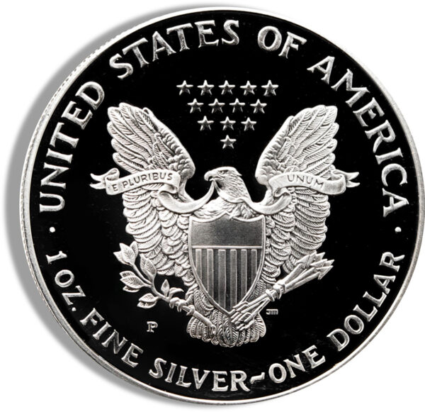 1993-P Proof Silver Eagle with Box & COA - Image 3