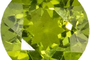 0.43ct, 4.60mm, Green Paridot - Gemstone