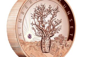 2015 Kimberly Sunset 2oz Pink Gold Proof High Relief Coin