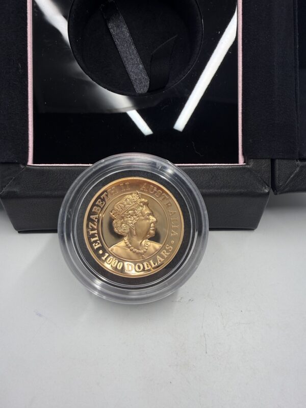 2021 Kimberley Sunset 5oz Rose Gold Proof High Relief Pink Diamond Coin - Image 8