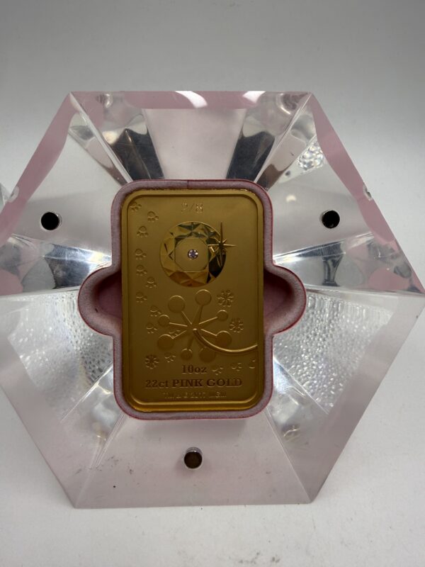 Pink Panther Limited Edition Pink Diamond Ingot - 10oz Pink Gold - Image 5