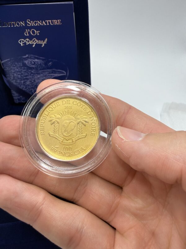 2021 Edition Signature d'Or 100 Francs Cote d'Ivoire 1oz Gold Coin - Image 6