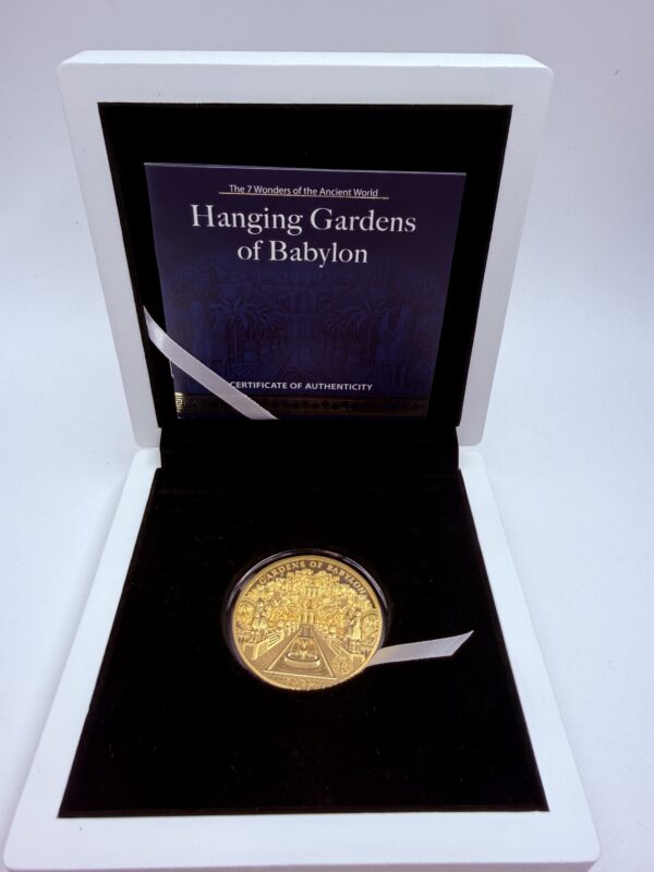 2024 Solomon Islands "Hanging Gardens of Babylon" $50 100g Gold Coin - Image 6