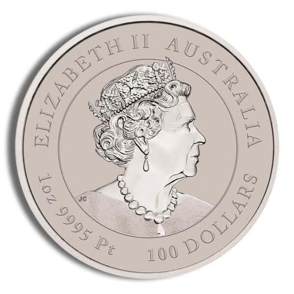 2020 1 oz Australia Platinum Lunar Mouse BU - Series III - Image 2