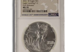 2021-W Burnished Silver Eagle NGC MS70 ER (Type 2)