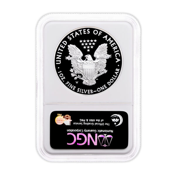 2021-W Proof Silver Eagle NGC PF69 - Type 1 - Image 2