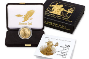2024-W 1/4 oz Proof Gold Eagle $10 - Box & COA