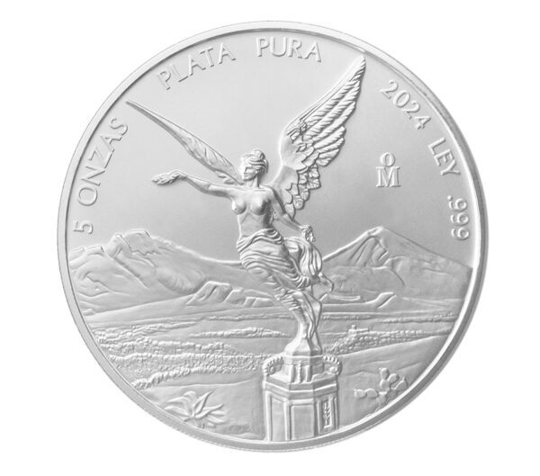 2024 5 oz Silver Mexican Libertad - BU