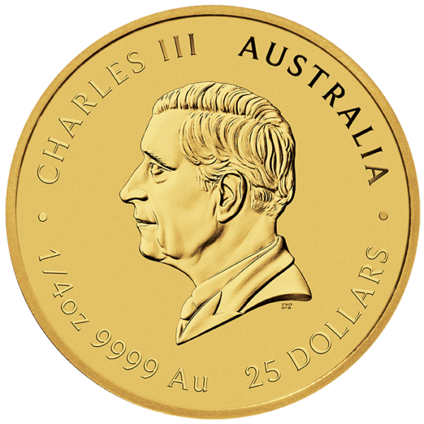 2025 1/4 oz Australia Gold Lunar Snake BU - Series III - Image 2