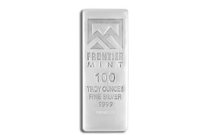 100 oz Silver Bar - Frontier Mint (Frosted)